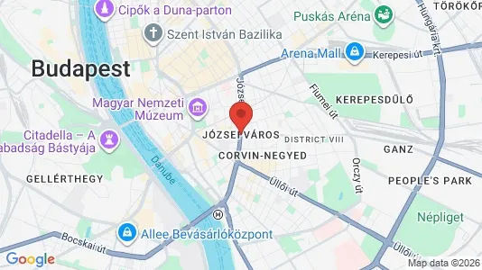 Apartments for rent in Budapest Józsefváros - Photo from Google Street View