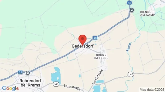 Apartments for rent i Gedersdorf - kort over placeringen