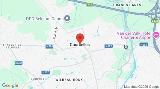 Houses for rent in Courcelles - Photo from Google Street View