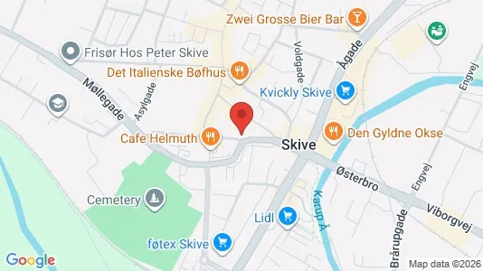 Apartments for rent i Skive - kort over placeringen
