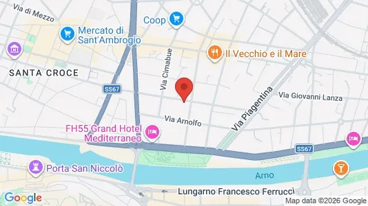 Apartments for rent i Florence - kort over placeringen