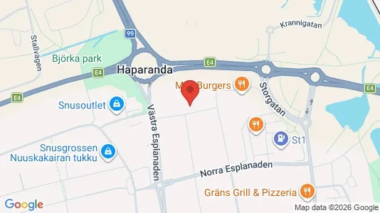 Apartments for rent i Haparanda - kort over placeringen