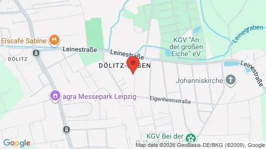 Apartments for rent i Leipzig - kort over placeringen