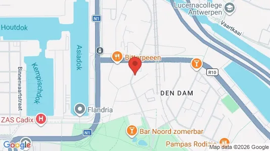 Apartments for rent i Antwerp Merksem - kort over placeringen
