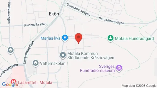 Apartments for rent i Motala - kort over placeringen