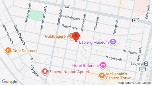 Apartments for rent i Esbjerg Center - kort over placeringen