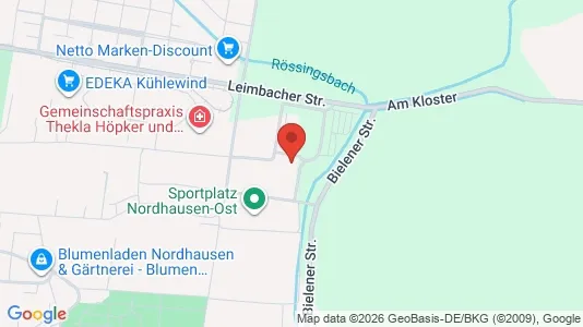 Apartments for rent i Nordhausen - kort over placeringen
