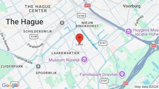 Rooms for rent i The Hague Laak - kort over placeringen