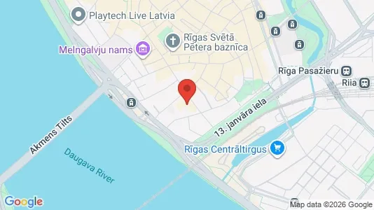 Apartments for rent i Riga Vecrīga - kort over placeringen
