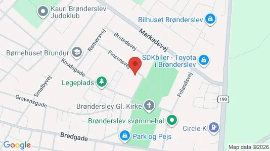 Apartments for rent i Brønderslev - kort over placeringen