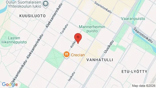 Apartments for rent i Oulu - kort over placeringen