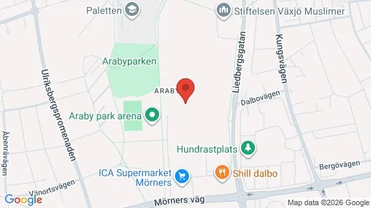 Apartments for rent i Växjö - kort over placeringen