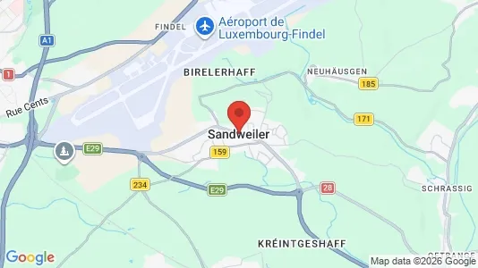 Houses for rent i Sandweiler - kort over placeringen
