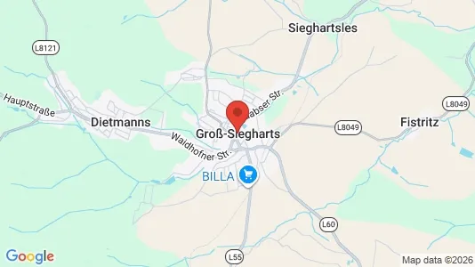 Rooms for rent in Groß-Siegharts - Photo from Google Street View