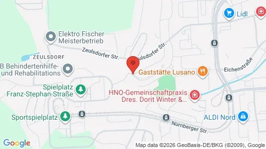 Apartments for rent i Gera - kort over placeringen