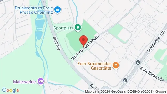 Apartments for rent i Chemnitz - kort over placeringen