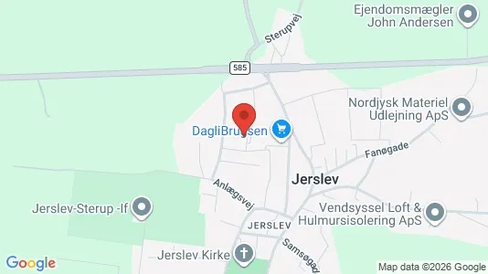 Apartments for rent i Jerslev J - kort over placeringen