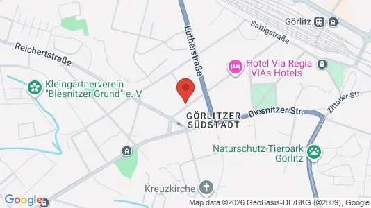 Apartments for rent i Görlitz - kort over placeringen