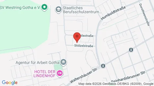 Apartments for rent i Gotha - kort over placeringen