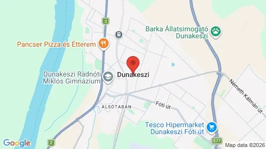 Houses for rent i Dunakeszi - kort over placeringen
