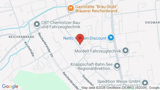 Apartments for rent i Chemnitz - kort over placeringen