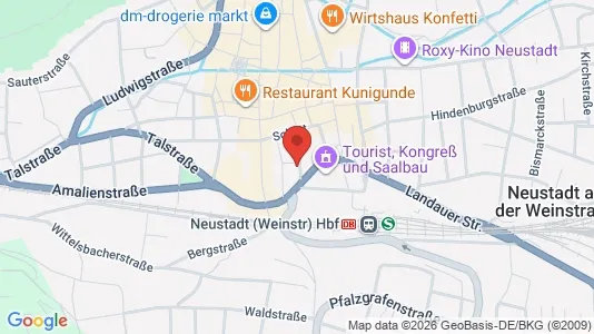 Apartments for rent i Neustadt an der Weinstraße - kort over placeringen
