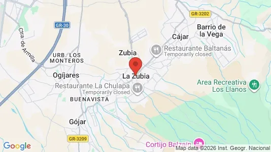 Apartments for rent i La Zubia - kort over placeringen