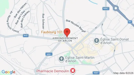 Apartments for rent i Aarlen - kort over placeringen