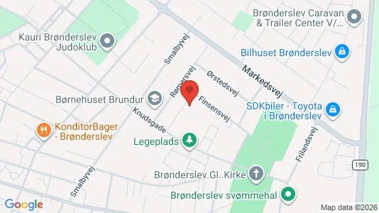 Apartments for rent i Brønderslev - kort over placeringen