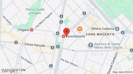 Apartments for rent i Milano Zona 1 - Centro storico - kort over placeringen