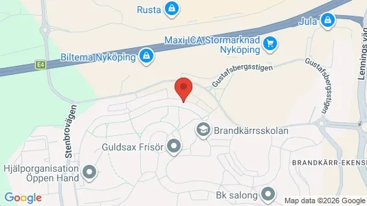 Apartments for rent i Nyköping - kort over placeringen