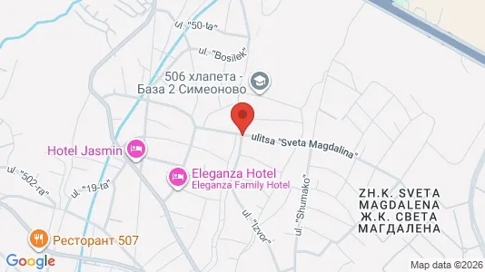 Apartments for rent i Simeonovo - kort over placeringen