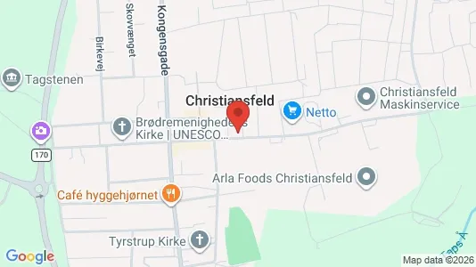Apartments for rent i Christiansfeld - kort over placeringen