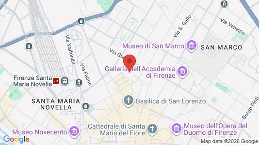 Apartments for rent i Florence - kort over placeringen