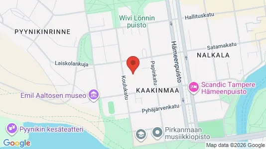 Apartments for rent i Tampere Keskinen - kort over placeringen
