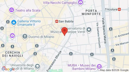 Apartments for rent i Milano Zona 1 - Centro storico - kort over placeringen