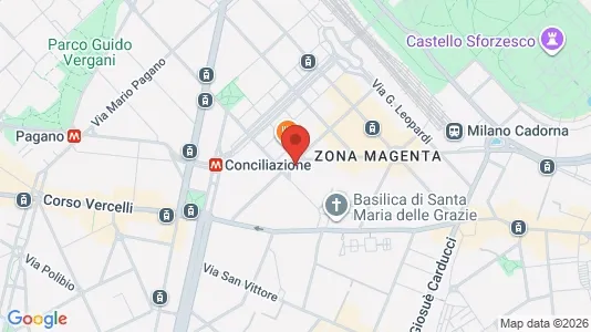 Apartments for rent i Milano Zona 1 - Centro storico - kort over placeringen