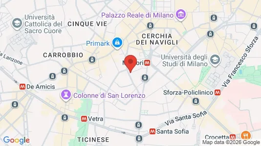 Apartments for rent i Milano Zona 1 - Centro storico - kort over placeringen