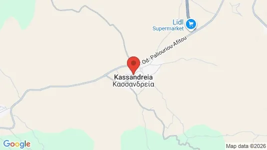 Houses for rent i Kassandra - kort over placeringen
