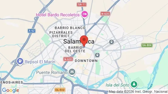 Apartments for rent i Salamanca - kort over placeringen