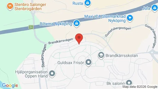 Apartments for rent i Nyköping - kort over placeringen