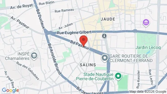 Apartments for rent i Clermont-Ferrand - kort over placeringen