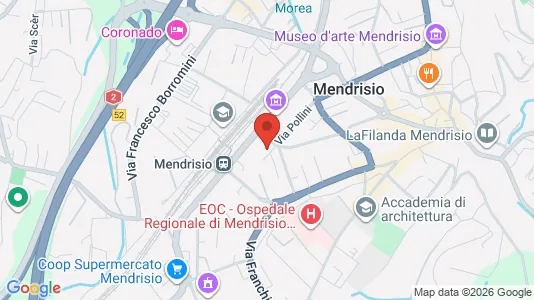 Apartments for rent i Mendrisio - kort over placeringen