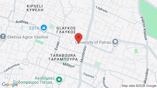 Apartments for rent i Patras - kort over placeringen