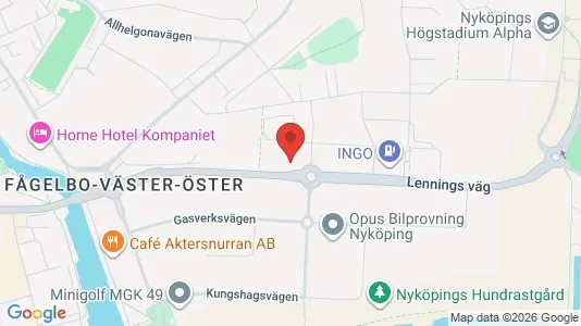 Apartments for rent i Nyköping - kort over placeringen