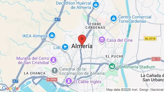 Apartments for rent in Almería - Photo from Google Street View