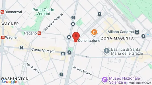 Apartments for rent i Milano Zona 1 - Centro storico - kort over placeringen