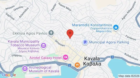 Apartments for rent i Kavala - kort over placeringen
