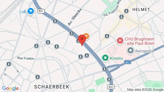 Apartments for rent i Brussels Schaarbeek - kort over placeringen