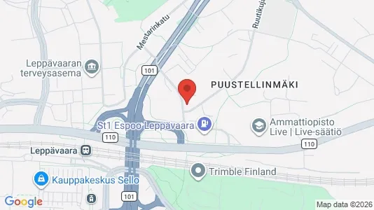 Apartments for rent i Espoo - kort over placeringen